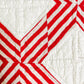 Vintage Red and White "The X Quisite" Quilt