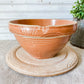 Antique Burnt Orange Crock Bowl | 8" Stoneware Mixing Bowl