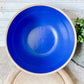 Antique 10" Blue Stoneware Crock Bowl | Sawtooth Edge Mixing Bowl