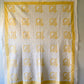 Vintage Yellow and White "Cherry Basket" Quilt