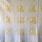 Vintage Yellow and White "Cherry Basket" Quilt