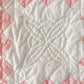 Vintage Pink and White Double Irish Chain Quilt