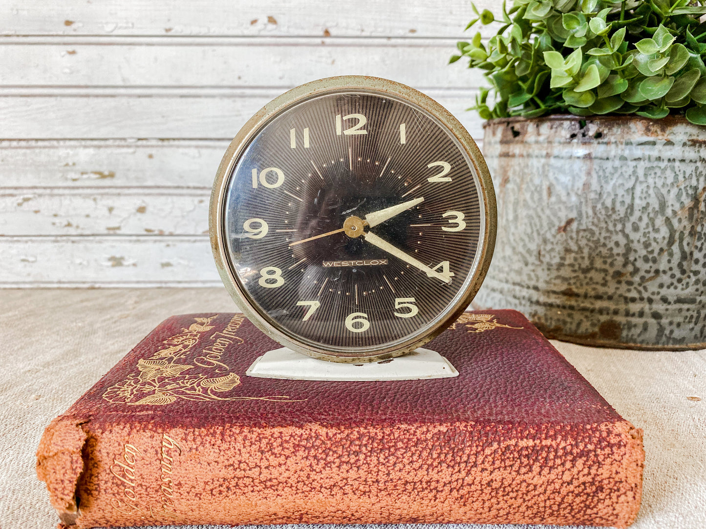 Vintage Westclox Black Clock | Baby Ben Tabletop Wind-Up Clock | Does NOT Work | Shelf Decor Only