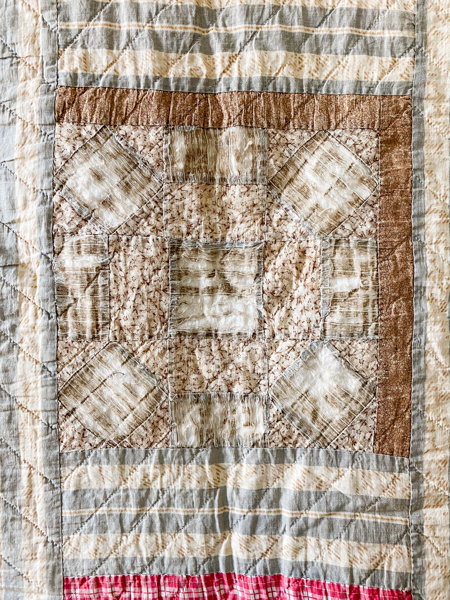 Antique Sampler Block Quilt c1880