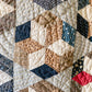 Antique Hexagon Six-Point Star Block Quilt, c1880