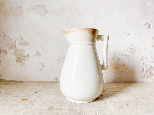 Antique Homer Laughlin 12” Ironstone Pitcher