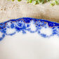 Antique Gilt Flow Blue Ironstone Relish Dish - Ebor by Ridgway