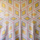 Vintage Radiating Diamond Fields Pink Quilt, c1930