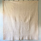Vintage Red and White Tents of Armageddon Triangle Pattern 1930s Quilt, 82" x 72"
