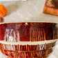Vintage 7" USA Chocolate Brown Glaze Stoneware Crock Bowl