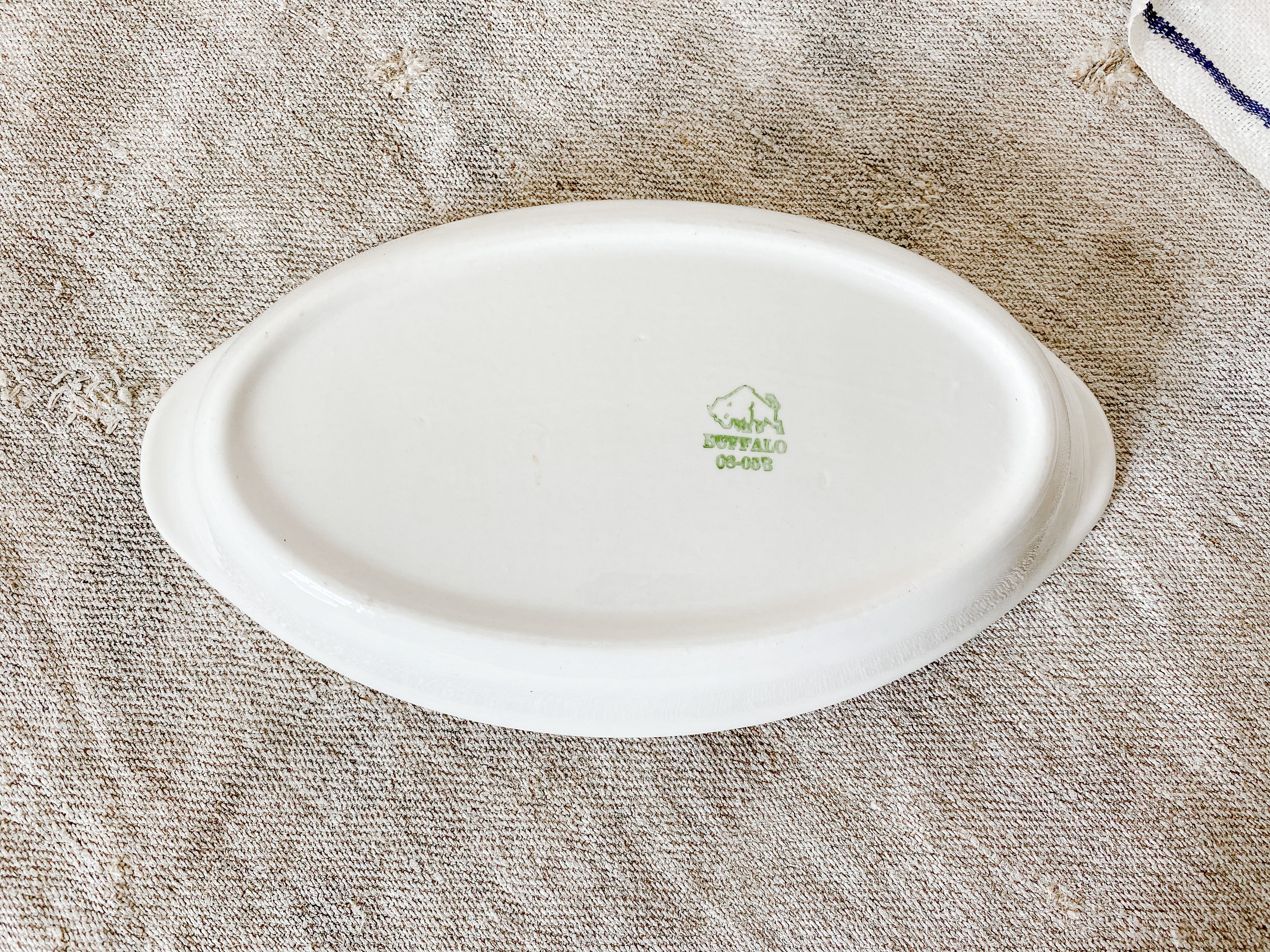 Buffalo outlets China Plates Oval / Oblong