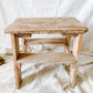 Vintage Chippy Pink Handmade Wooden Stepstool | Painter's Stool | Shabby Rustic Plant Stand | Farmhouse Porch Decor