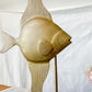 Vintage 22" Brass Angelfish on Stand | Coastal Cottage Decor