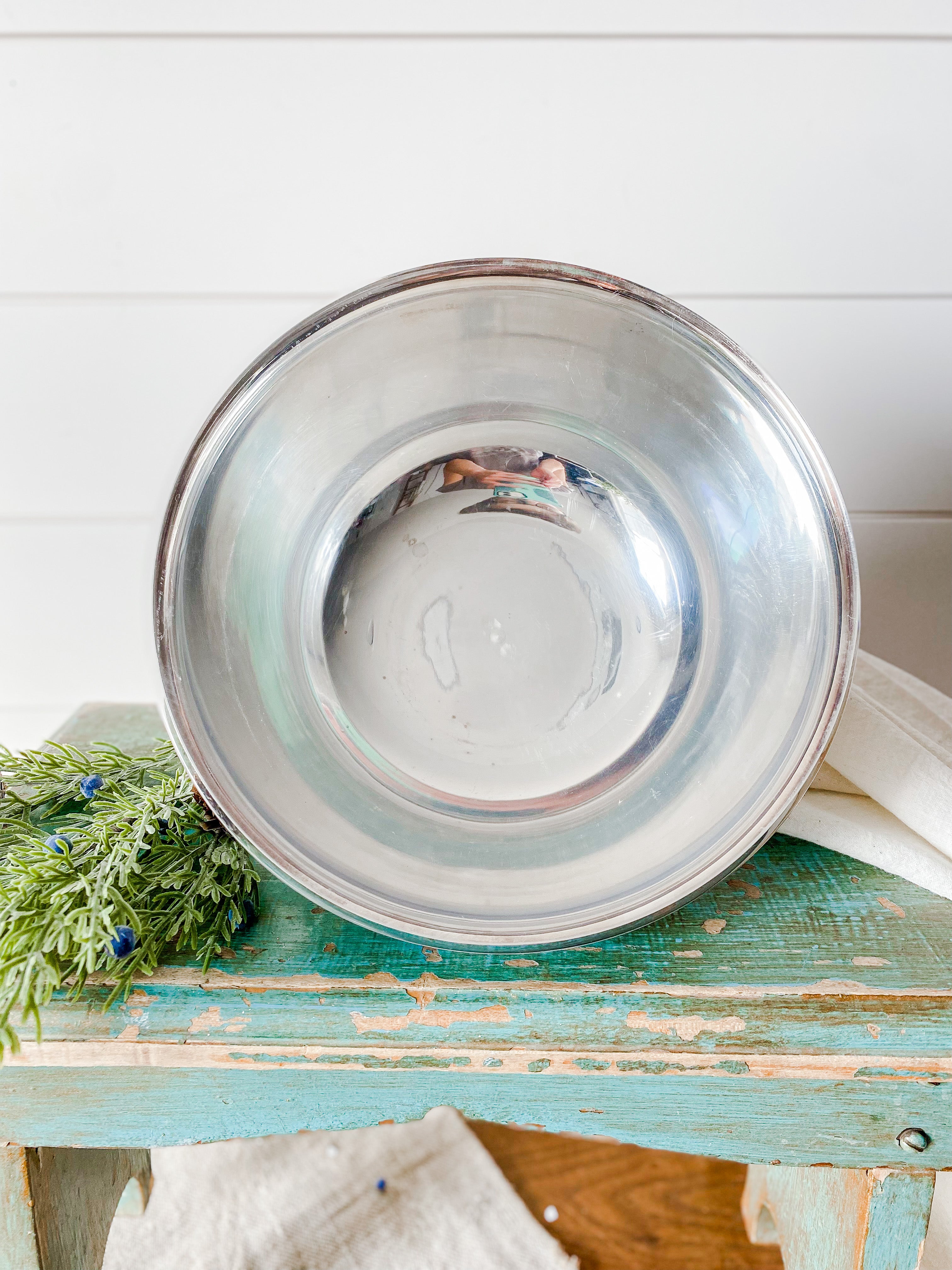 Silver plated serving clearance bowls