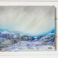 Original Oil Painting Snowy Mountain Landscape by C. Belden