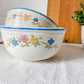 Set of Vintage Bake Oven Blue and White Floral Decorative Mixing Bowls