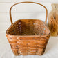 Antique Splint Wood Gathering Basket | Rustic Farmhouse Decor