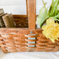 Antique Splint Wood Gathering Basket | Rustic Farmhouse Decor