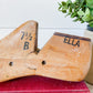 Vintage 1960s Wooden Shoe Mold - "Ella", 7 1/2B